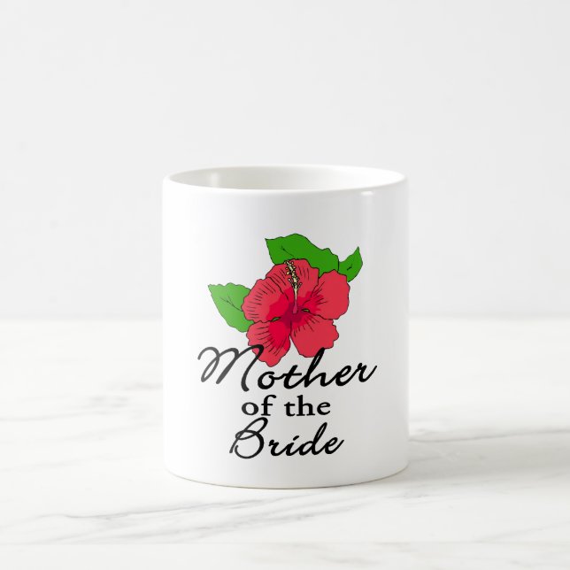 Hibiskus-tropische Mutter der Braut Kaffeetasse (Mittel)