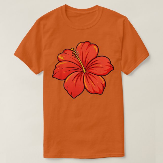 Hibiskus TShirt 30 (Design vorne)