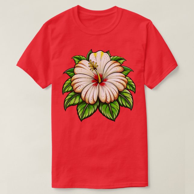 Hibiskus TShirt 7 (Design vorne)