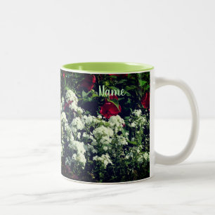 Hibiskus und Phlox-Blume Personalisiert Zweifarbige Tasse
