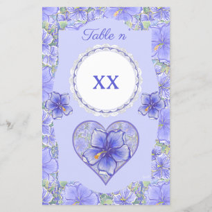 Hibiskus und Spitze BLAU