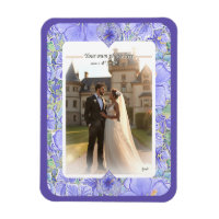 Hibiskus und Spitze BLAU