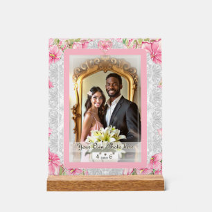 Hibiskus und Spitzen PINK Acrylschild