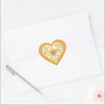 Hibiskus und Spitzen YELLOW Herz-Aufkleber<br><div class="desc">Für mich ist der Hibiskus eine der schönsten Blume. Meine Inspiration ist hier, mit dieser Blume, ein romantisches, weißes Spitzenmuster (grafischer Effekt) und ein Hibiskus-Busch-Muster (in den gleichen Farbtönen) mit einer kleinen, leicht vergoldeten Kontur. Ich schlage Ihnen einen frischen, sanften und romantischen Blumenstil vor, der in 6 verschiedenen Farben erhältlich...</div>