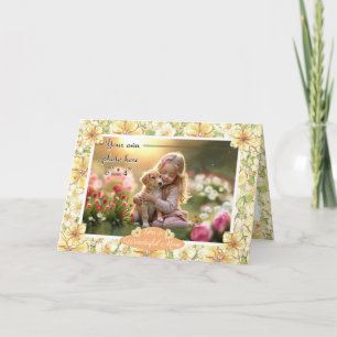 Hibiskus und Spitzen YELLOW Karte