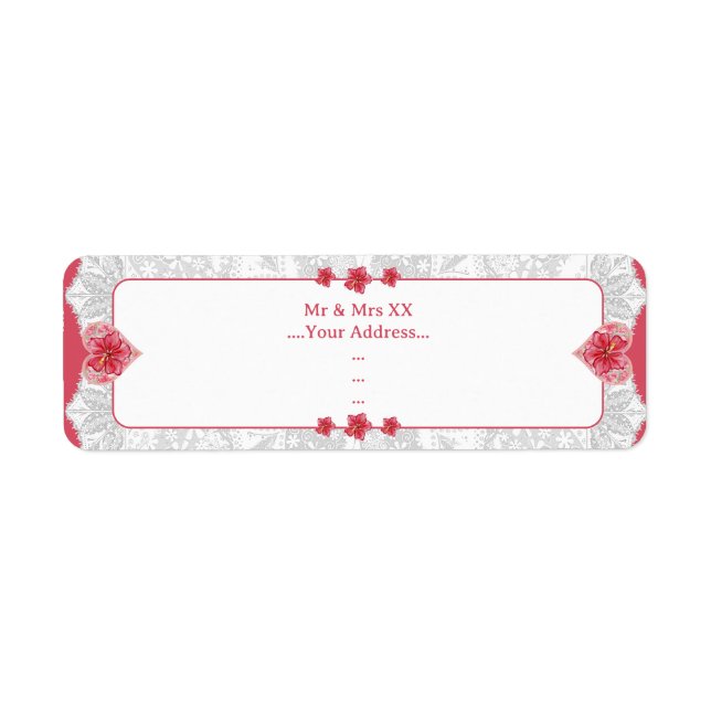 Hibiskus und Spitzenleistung ROT (Vorne)