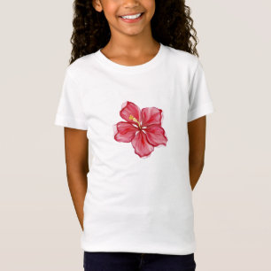 Hibiskus und Spitzenleistung ROT T-Shirt