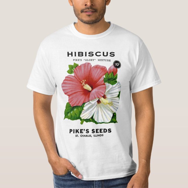Hibiskus Vintages Saatgut T-Shirt (Vorderseite)