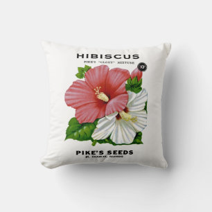 Hibiskus-Vintages Samen-Paket Kissen