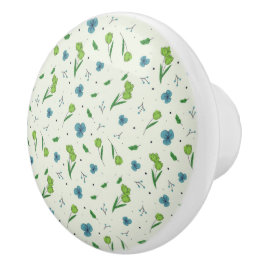 Hibiskus Wasserfarbene botanische Blüte Nahtlos Keramikknauf