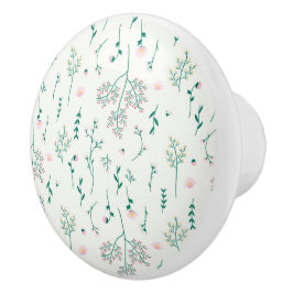 Hibiskus Wasserfarbene botanische Blüte Nahtlos Keramikknauf