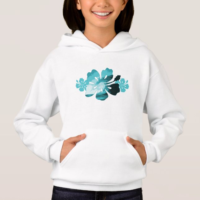 Hibiskus Wave Sweatshirt (Vorderseite)