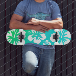 Hibiskus zu Blue Green Skateboard