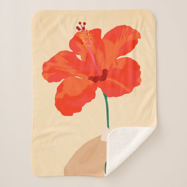 Hibiskus Zuneigung Sherpadecke (Vorderseite)