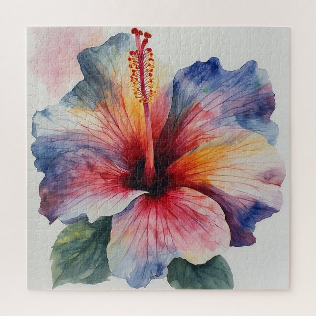 Hibiskusblüte Puzzle (Vertikal)
