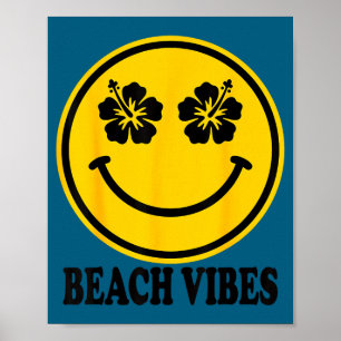 Hibiskusblüten-Lächeln Strand Stimmung Sommer glüc Poster