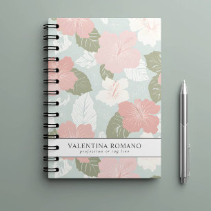 HIBISKUSBLÜTEN TROPISCHE BOTANIK PERSONALISIERT PLANER