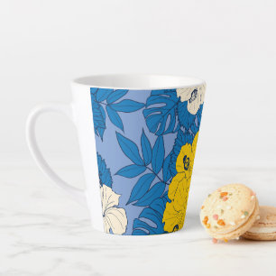 Hibiskusblüten und Blätter Milchtasse