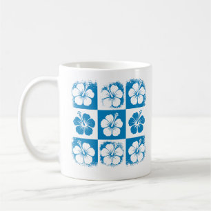 Hibiskusblütenmuster Kaffeetasse