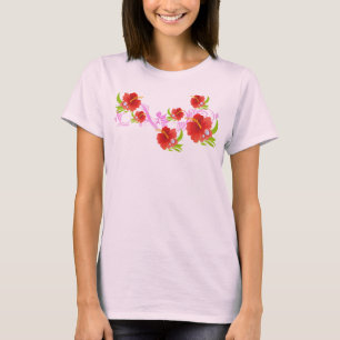 Hibiskusbrisen-Behälterspitze T-Shirt