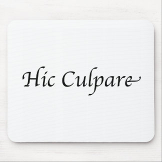 Hic Culpare Mousepad