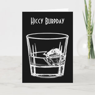 Hiccy Burpday/Geburtstag für Whisky-Liebhaber Karte