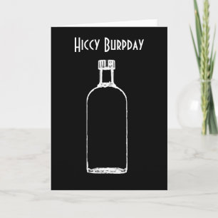 Hiccy Burpday / Happy Birthday mit Alkohol Karte