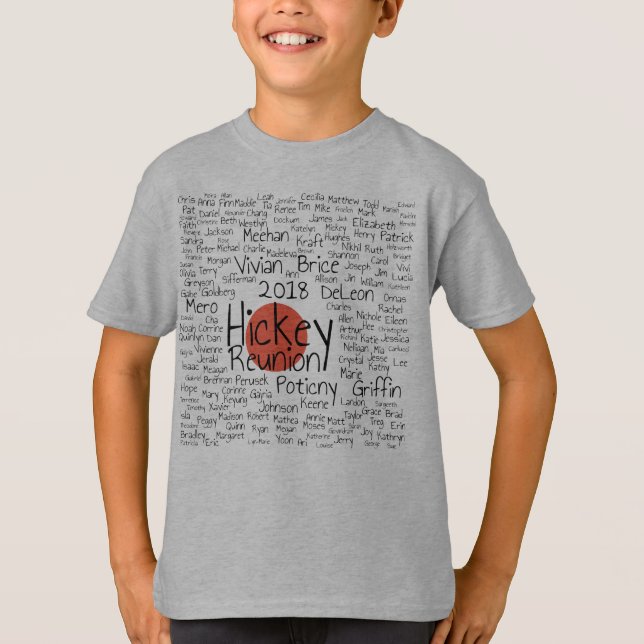 Hickey 2018 Rot-Punkt-Shirt T-Shirt (Vorderseite)