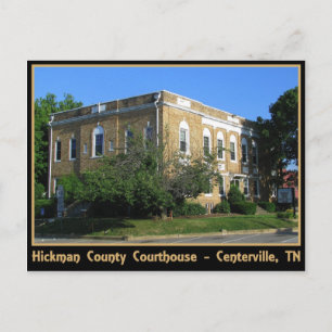Hickman Landkreis Courthouse - Centerville, TN Postkarte