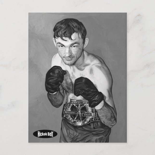 Hickok Belt Award Gewinner Carmen Basilio Postcard Postkarte (Vorderseite)