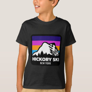 Hickory Ski New York Skifahren Snowboardfahren Fam T-Shirt