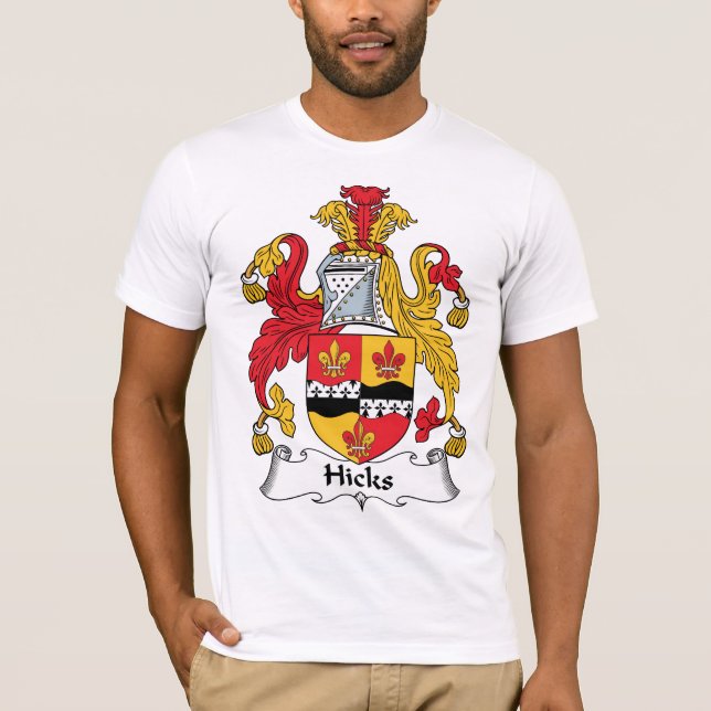 Hicks-Familienwappen T-Shirt (Vorderseite)