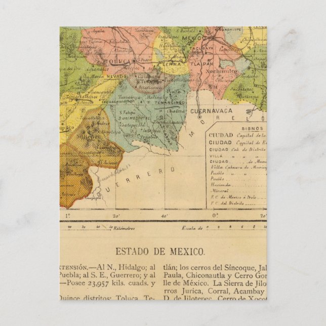 Hidalgo, Mexiko Postkarte (Vorderseite)
