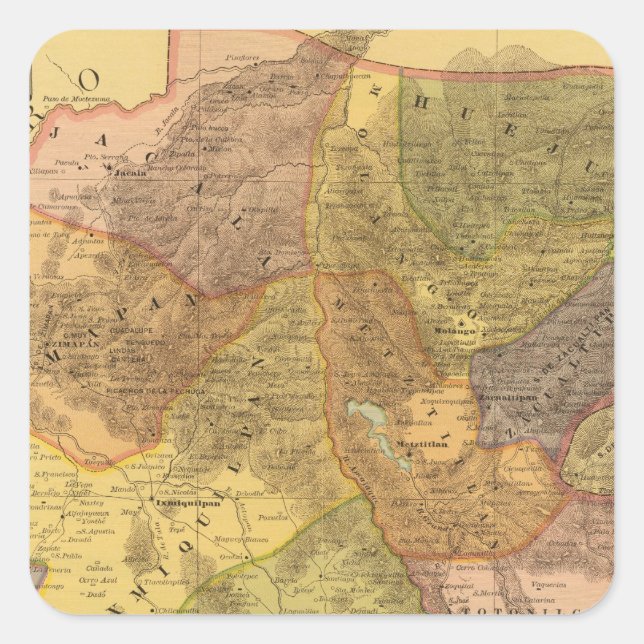 Hidalgo Quadratischer Aufkleber (Vorderseite)