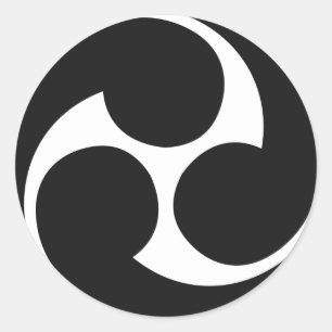 Hidari Mitsudomoe 左 三 巴 Taiko Sticker