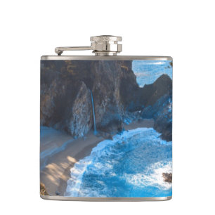 Hidden Beach Paradise Ocean Waves Flachmann