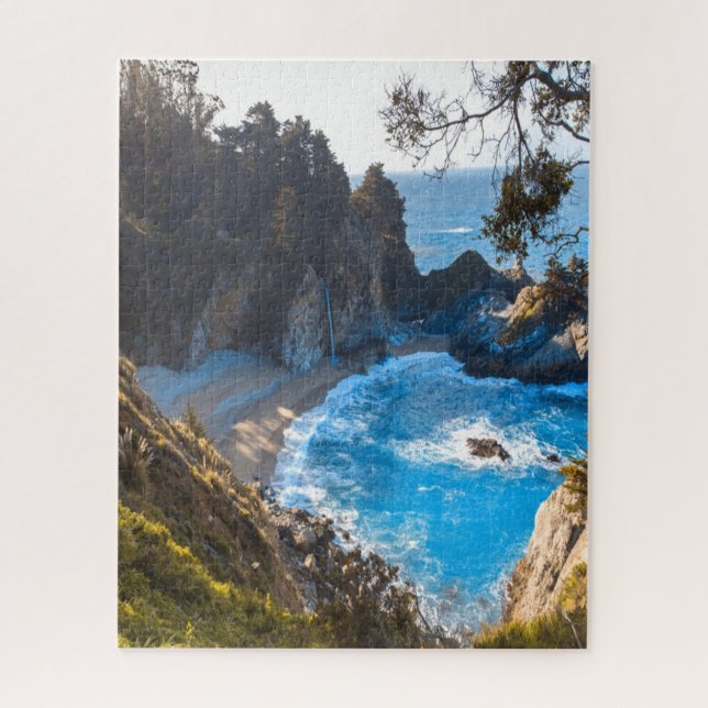 Hidden Beach Paradise Ocean Waves Puzzle (Vertikal)