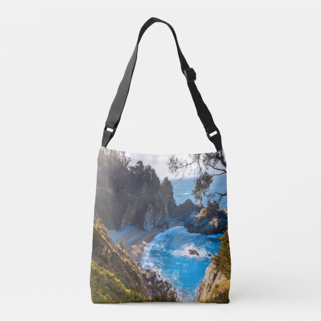 Hidden Beach Paradise Ocean Waves Tragetaschen Mit Langen Trägern (Rückseite)