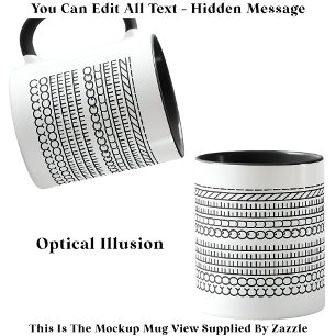Hidden Message Coffee Queen 115B Funny Novelty Tasse