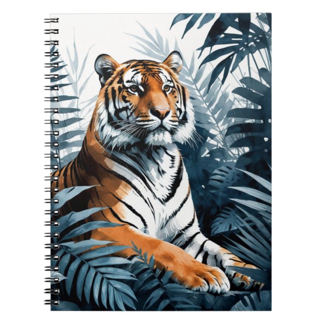 Hidden Tiger | Notebook-Journal Notizblock (Vorderseite)