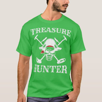 Hidden Treashunter Pirate Metal Detector Gold T-Shirt
