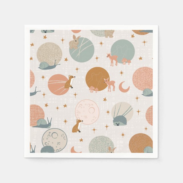 Hidden Treasures - Beige Serviette (Vorderseite)