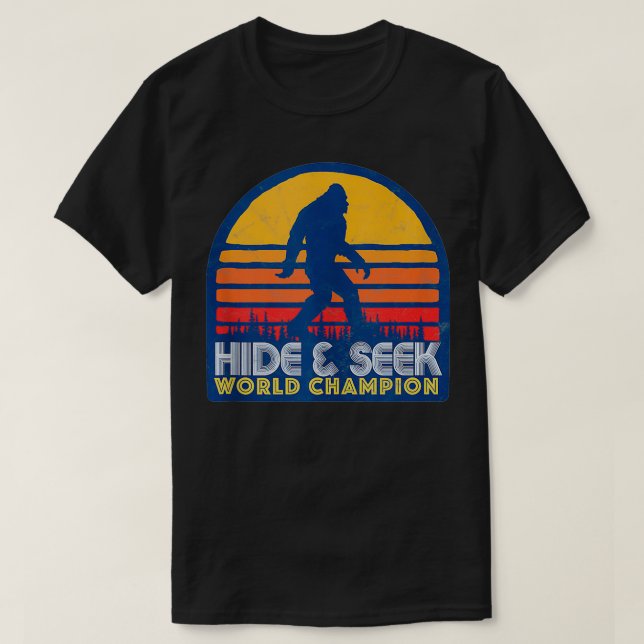 Hidden World Champ Retro Surf Style T-Shirt (Design vorne)