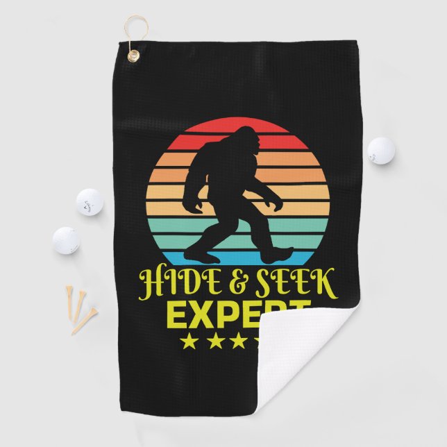 Hide and Seek Experte Bigfoot Funny Golfhandtuch (Insitu)