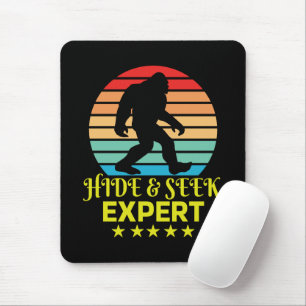 Hide and Seek Experte Bigfoot Funny Mousepad