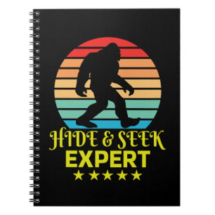 Hide and Seek Experte Bigfoot Funny Notizblock