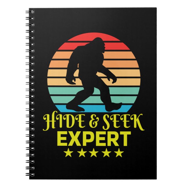 Hide and Seek Experte Bigfoot Funny Notizblock (Vorderseite)