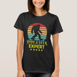 Hide and Seek Experte Bigfoot Funny T-Shirt