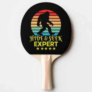 Hide and Seek Experte Bigfoot Funny Tischtennis Schläger