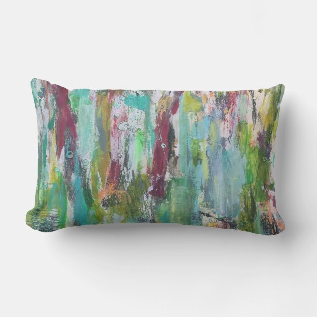 Hide and Seek Outdoor Lumbar Throw Kissen Für Draußen (Vorderseite)